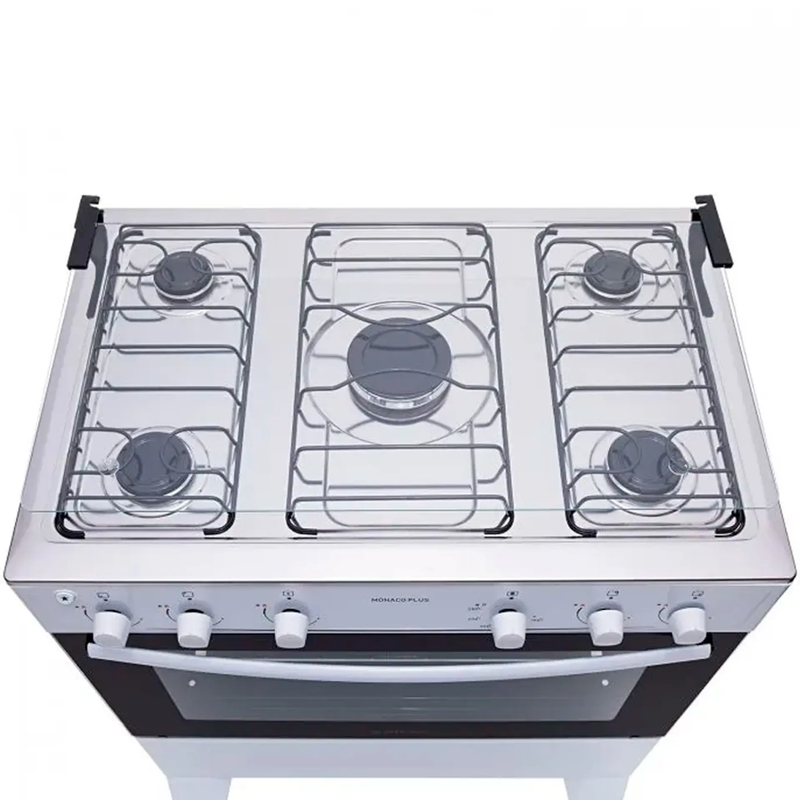Fogão Atlas Mônaco Plus 5 Bocas Mesa Inox Forno 86,5L Automático