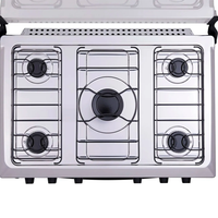 Fogão Atlas Mônaco Plus 5 Bocas Mesa Inox Forno 86,5L Automático