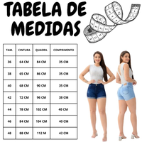 Kit com 2 Shorts Jeans Feminino Azul Claro e Escuro com Barra Dobrada