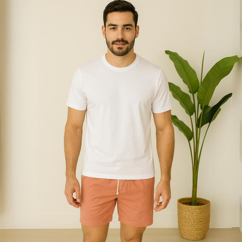 Kit com 4 Shorts Linho Premium Masculino
